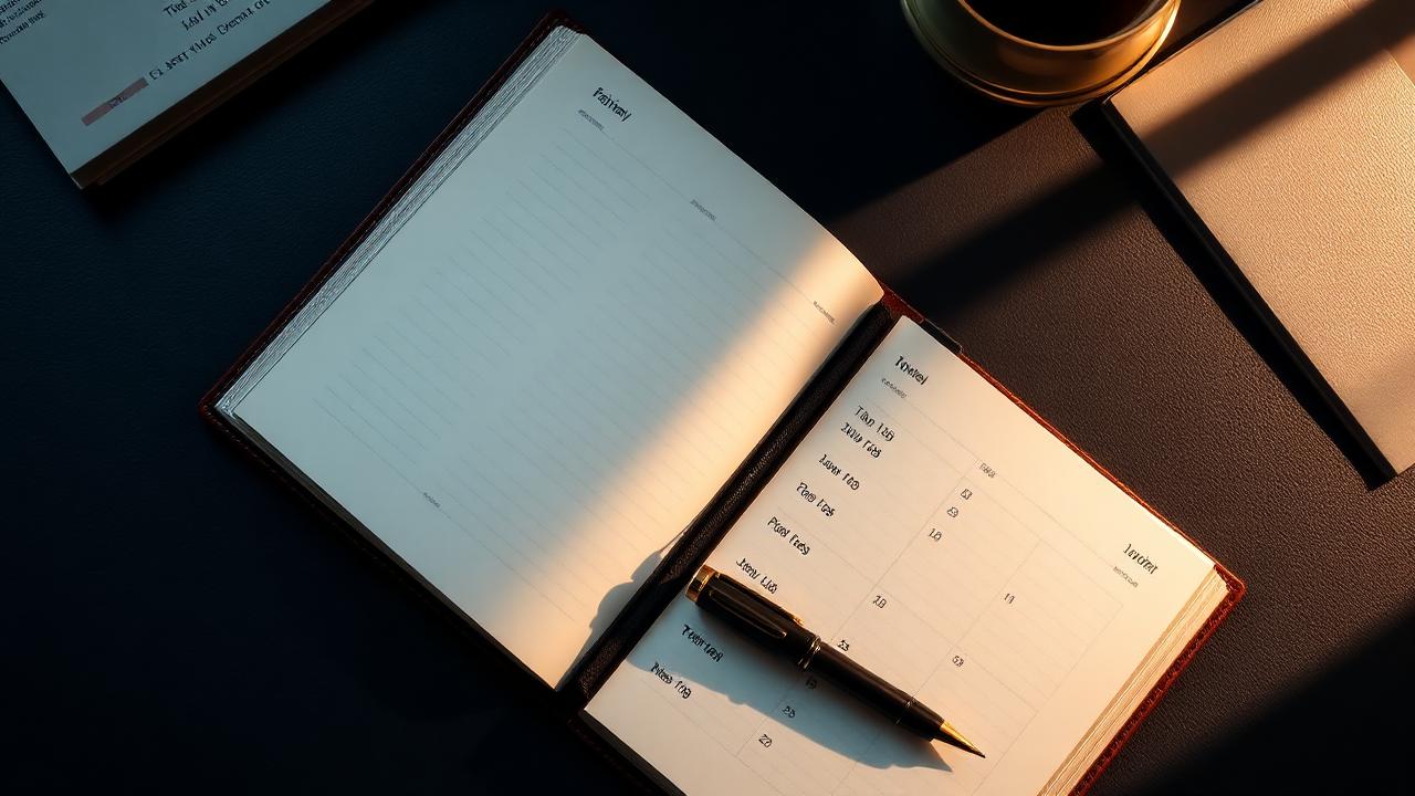 Investor calendar and planner